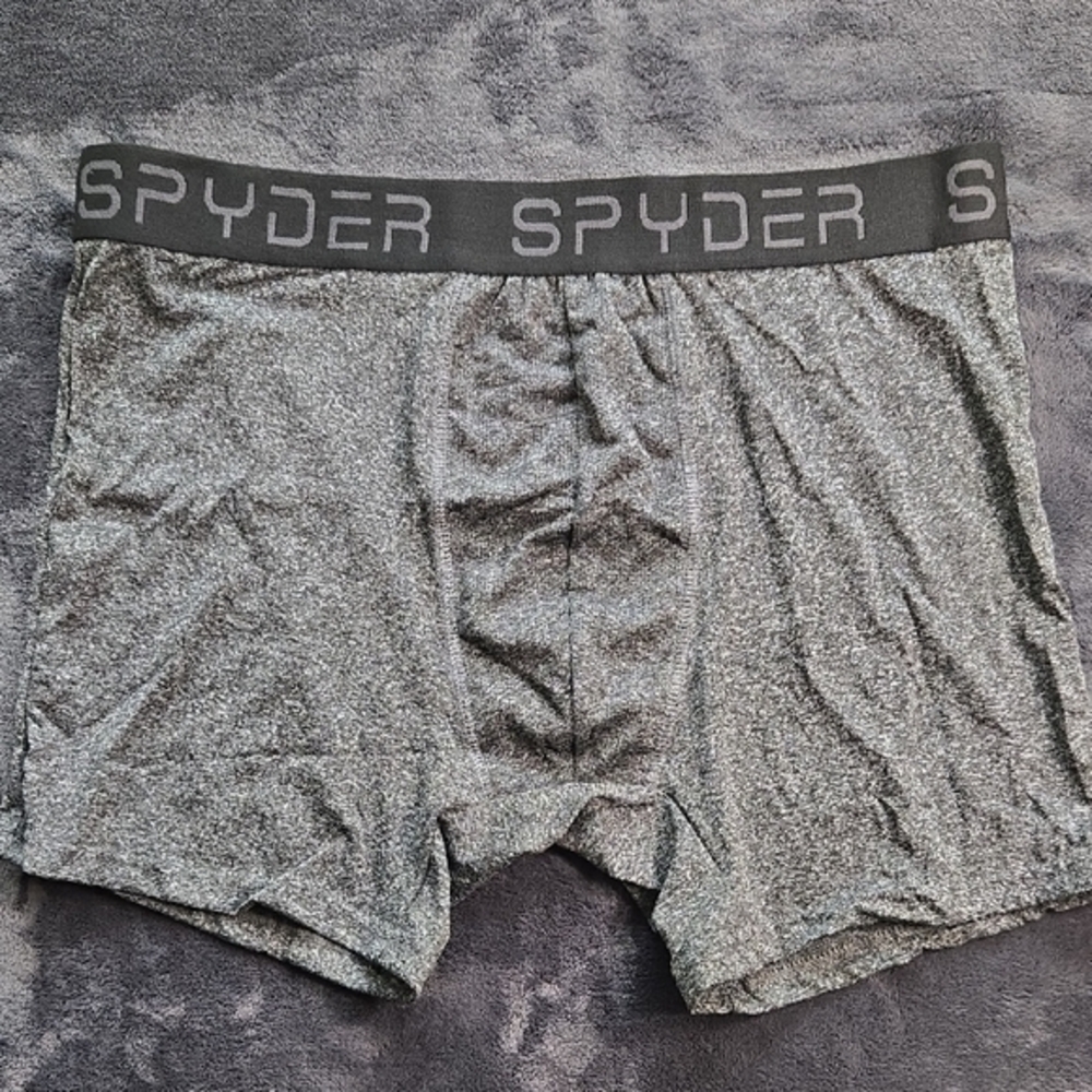 Spyder Gray Boxer Briefs with Elastic Waistband